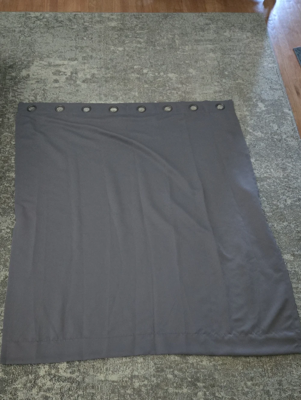 TWO Gray Black-Out Curtain Panels